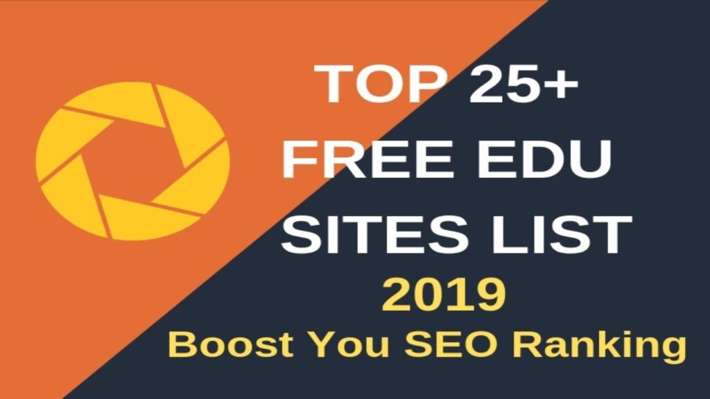 25+ .EDU Backlinks Sites List For Create High Quality Backlinks